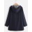 Zip Up Hooded Jacket, Casual Solid Long Sleeve Winter Warm Outerwear, Women's Clothing
