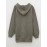 Solid Lace Up Drawstring Hooded Sweater, Casual Long Sleeve Loose Sweater For Fall & Winter, Women's Clothing