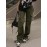 Women's Y2K Streetwear Cargo Pants - Vintage 90s High Waisted Wide Leg Overalls With Pockets